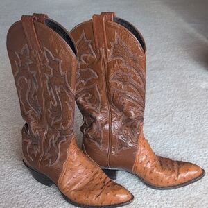 Brown Leather Western Cowboy Boots